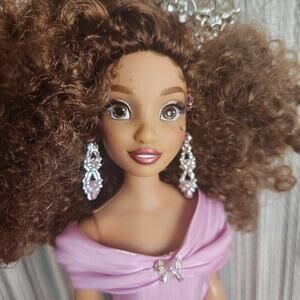 Custom Disney ily 4ever Barbie princess doll african american
